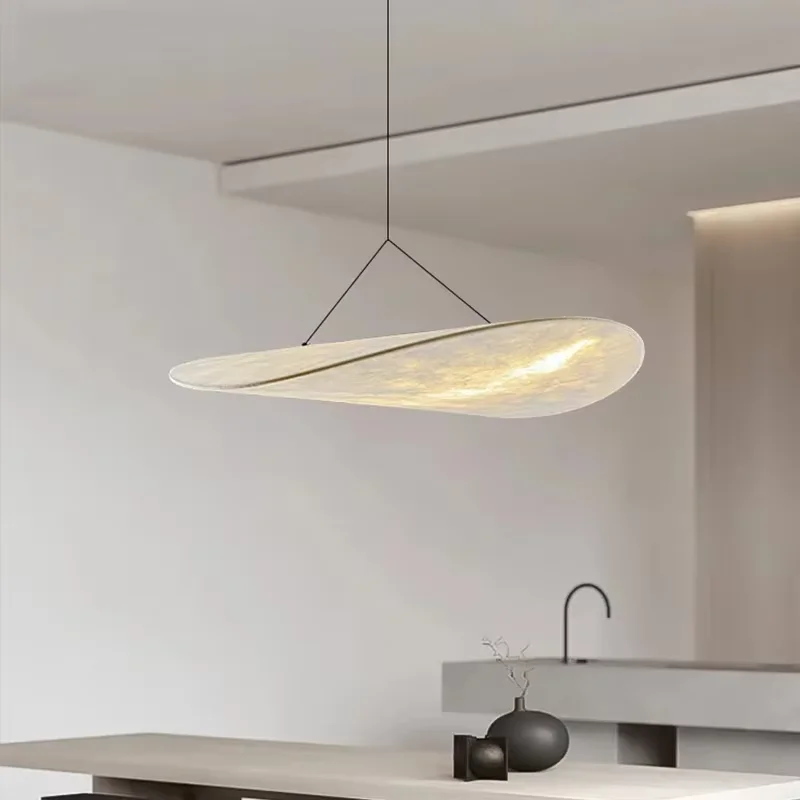 

Подвесной светильник Tense, японский светодиодный шелковый подвесной светильник для гостиной, спальни, ресторана, дома, тканевый подвесной светильник в стиле ваби-саби