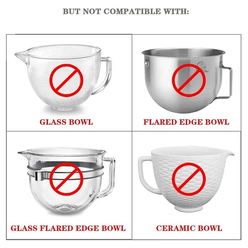 YCOC-For Kitchenaid 5.5-6QT Bowl-Lift Stand Mixer Accessories- Bowl Cover Mixers Bowl Cover