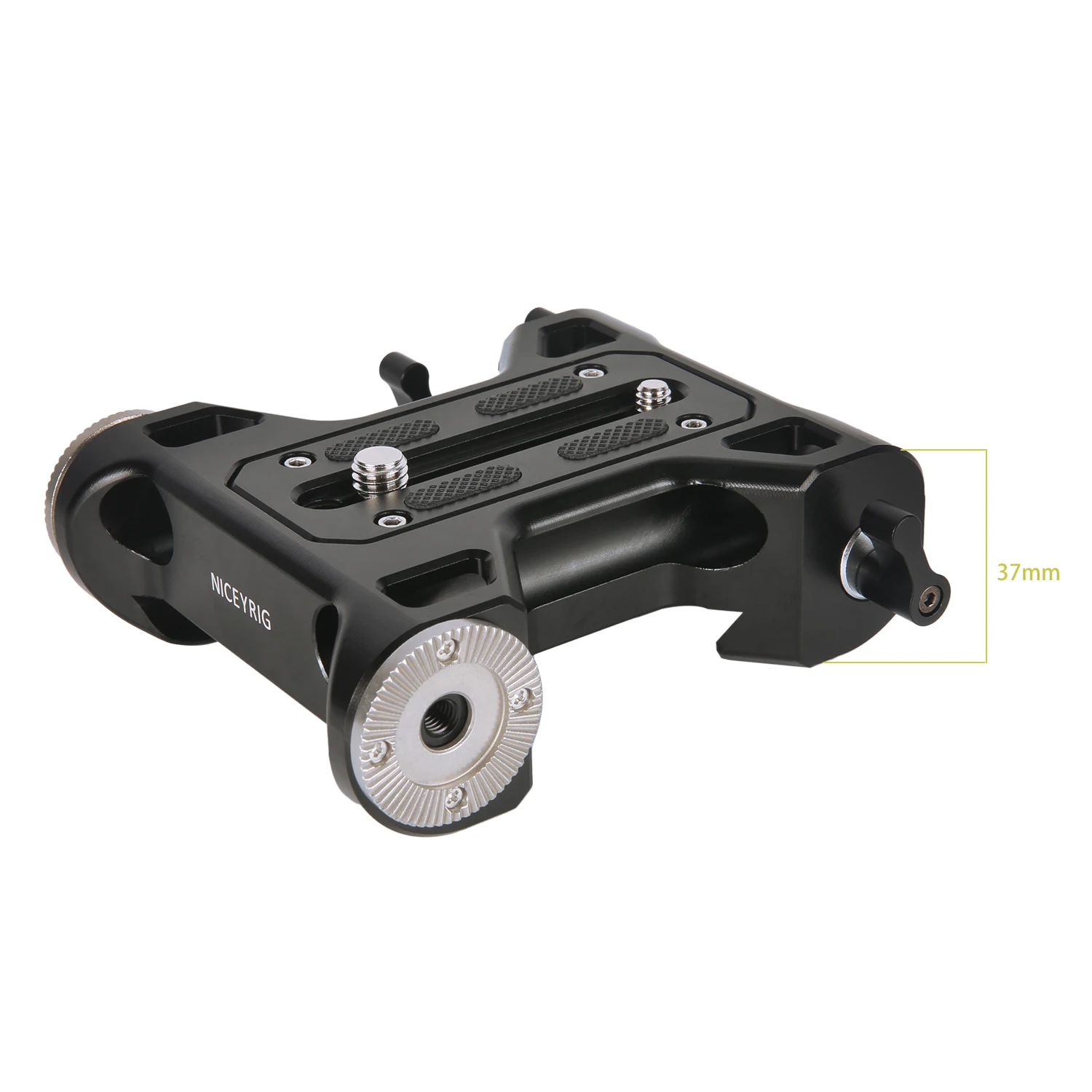 Niceyrig Base Plate Kit (Arri Style Clamp) with Arri Rosette Mount & Dual Rod Clamp(15mm)