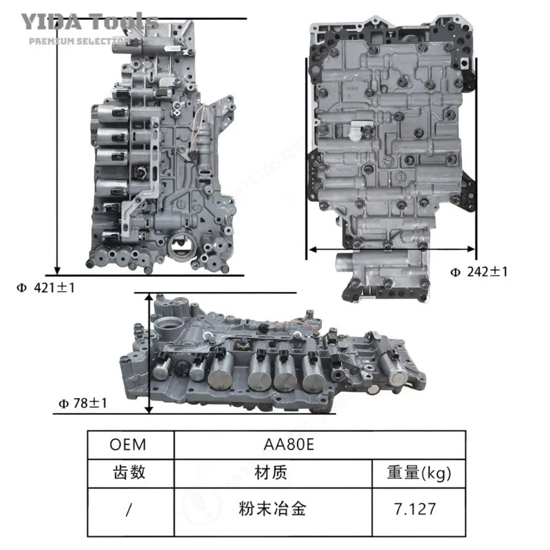 YIDA Variable Valve Timing Camshaft Sprocket 03H109087A 3.0T V6 EA837 Timing Phaser