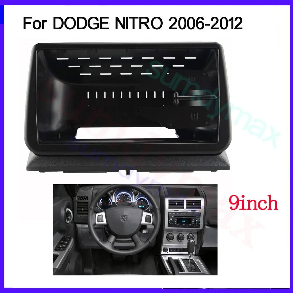 

9inch big screen Android Car Frame Fascia Adapter For DODGE NITRO 2006-2012 Car Radio DVD GPS Mp5 Plastic Fascia Panel