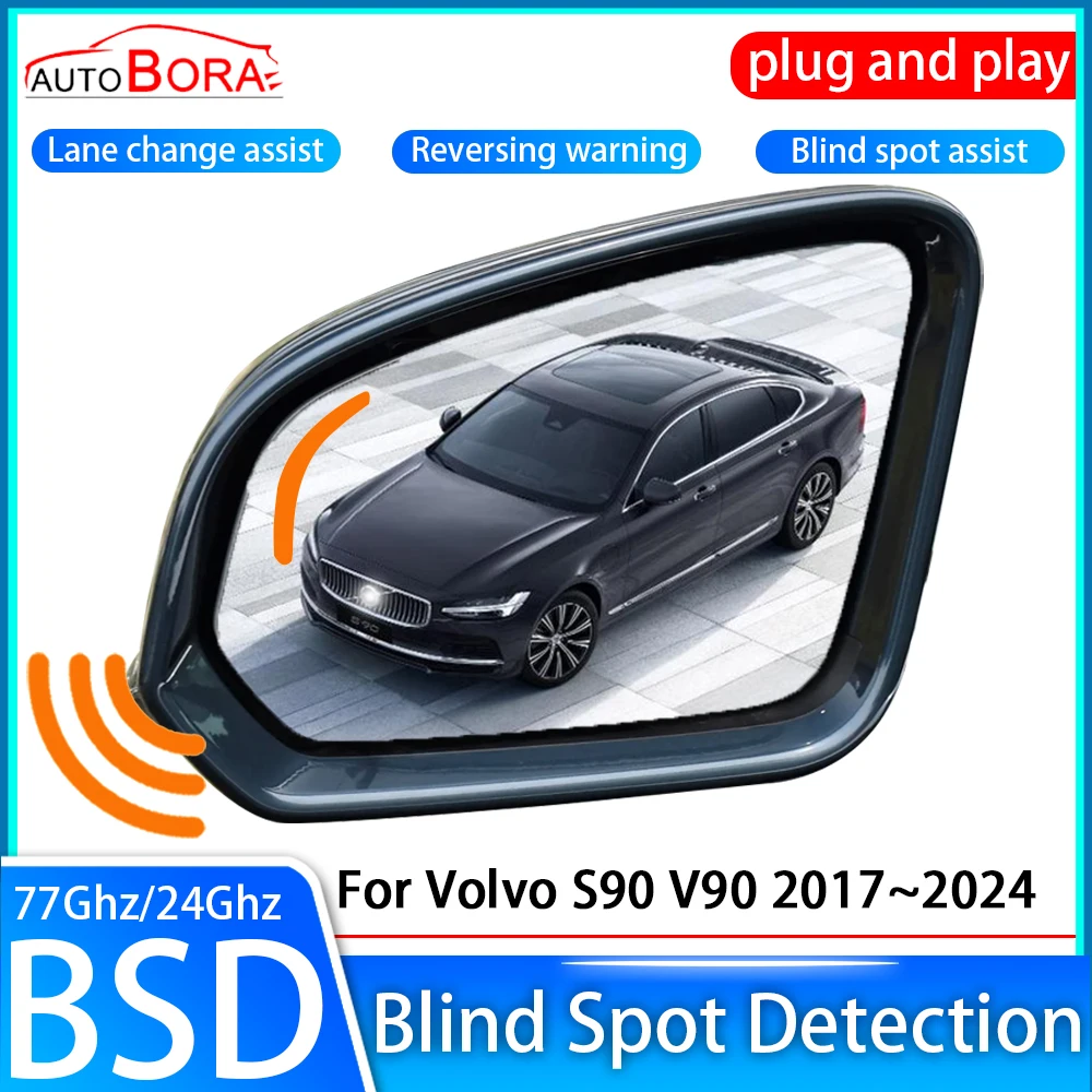 ZhuCamX Car Blind Spot Detection System BSD BSA BSM Sensor Drive Rear Mirror Monitoring for Volvo S90 V90 2017~2024