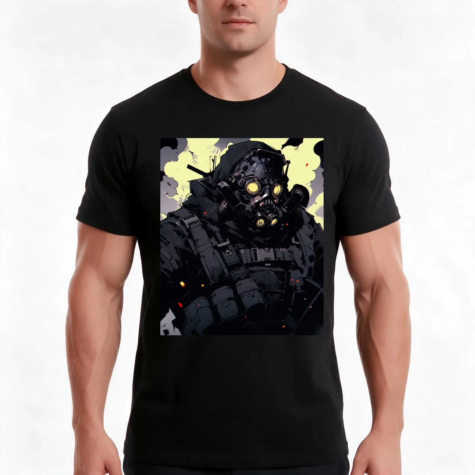 Half Life - Combine T-Shirt, Summer Casual Cotton Tee, Oversized Streetwear Tops, Vintage Graphic Print, Loose Fit Short Sleeve