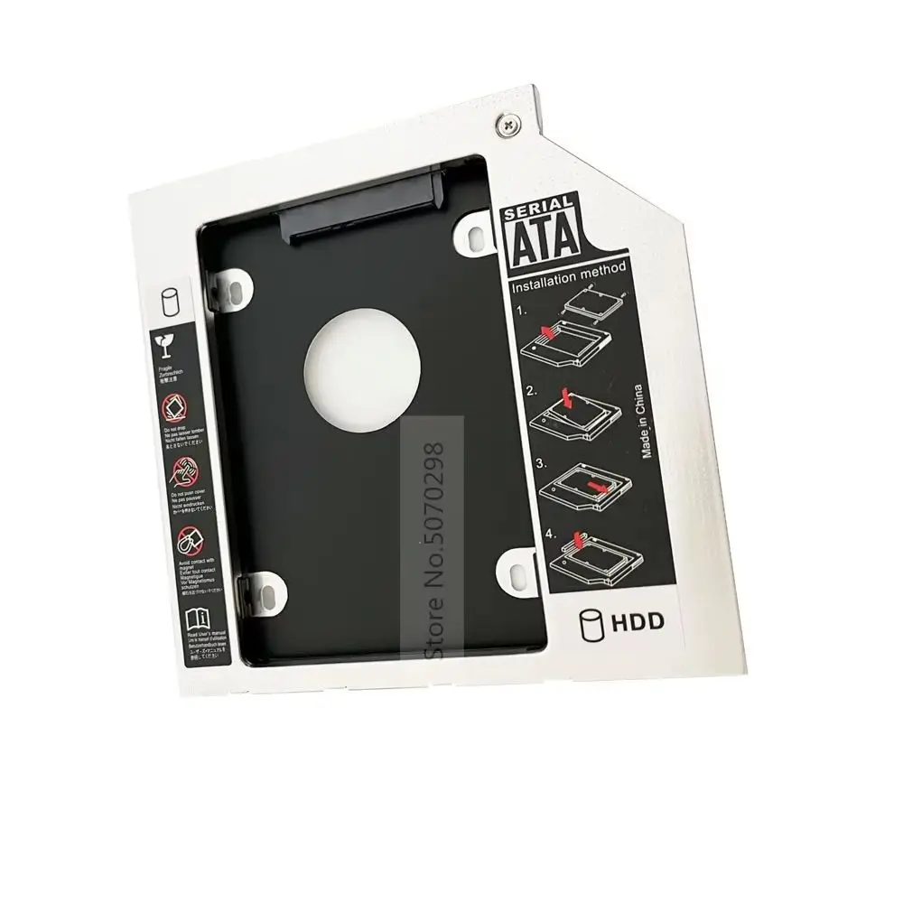 

2nd HD SSD Hard Drive Optical bay Caddy Bracket for Toshiba Satellite A50-C A50-C-16D P70-B P55 P55t P50T UJ162ABW S70T-B SU-208