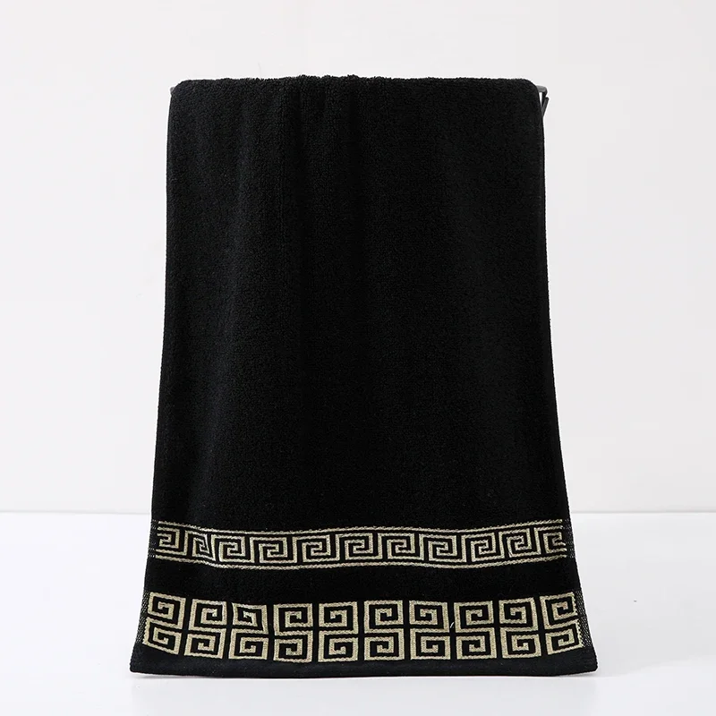 Toalla de algodón puro para adultos, toallas bordadas de secado rápido, gruesas, suaves y absorbentes, 34x75cm