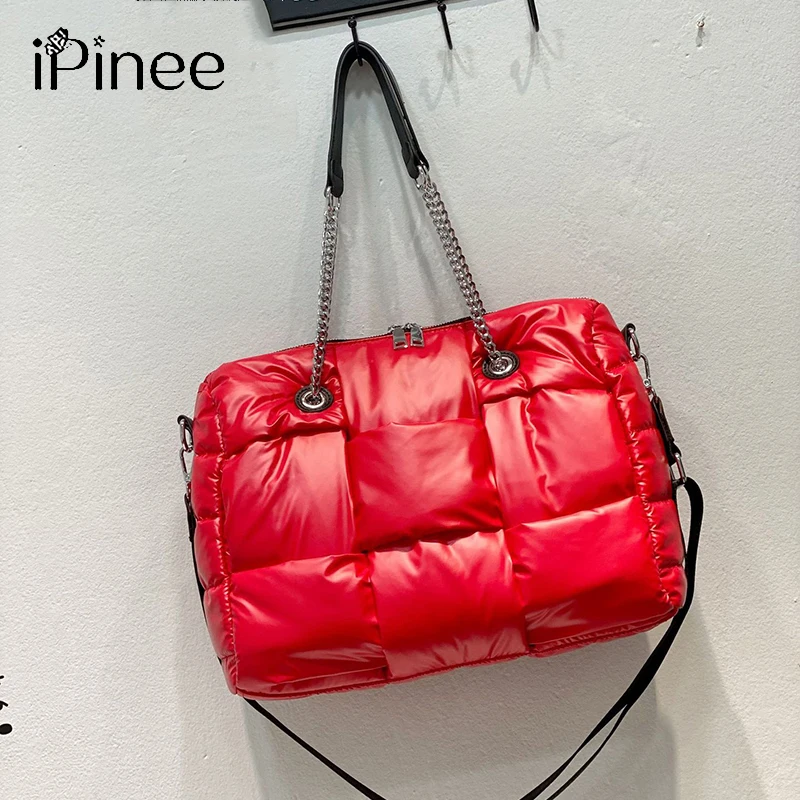 

Bag women's 2024 autumn and winter new trendy fashion padded jacket space cotton air bag hand-held shoulder and messenger down