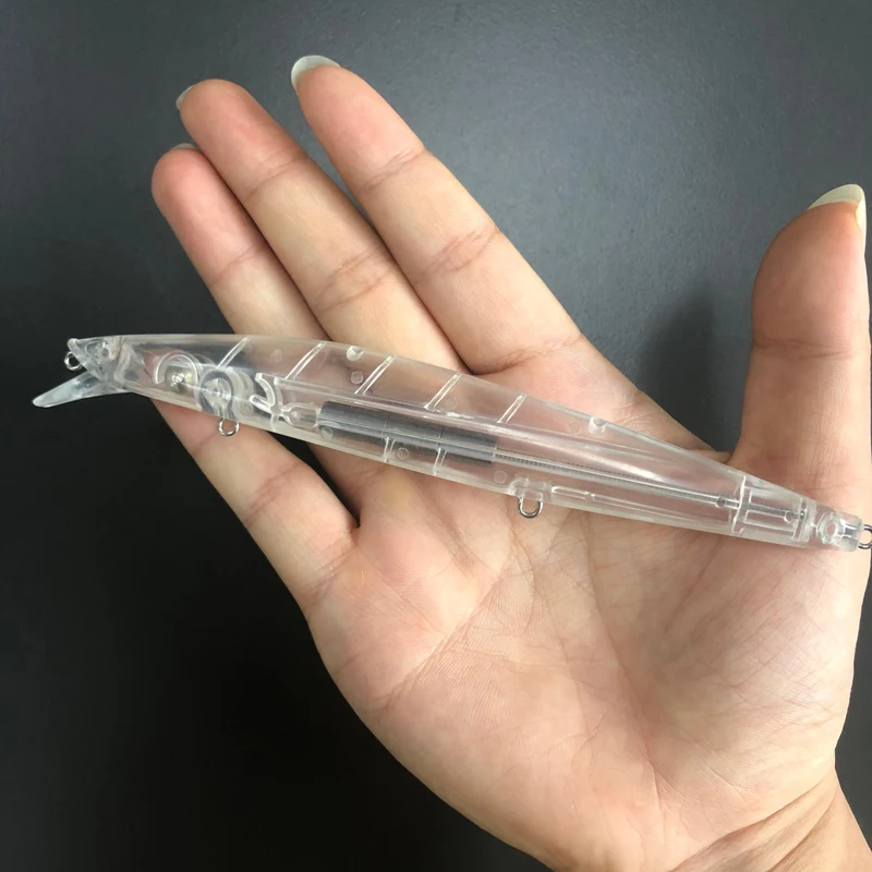 10pcs Unpainted Minnow Blanks Fishing Lures 140mm 22g Casting Trolling Trout Carp Artificial Bait Wobblers DIY Blanks Hard Bait