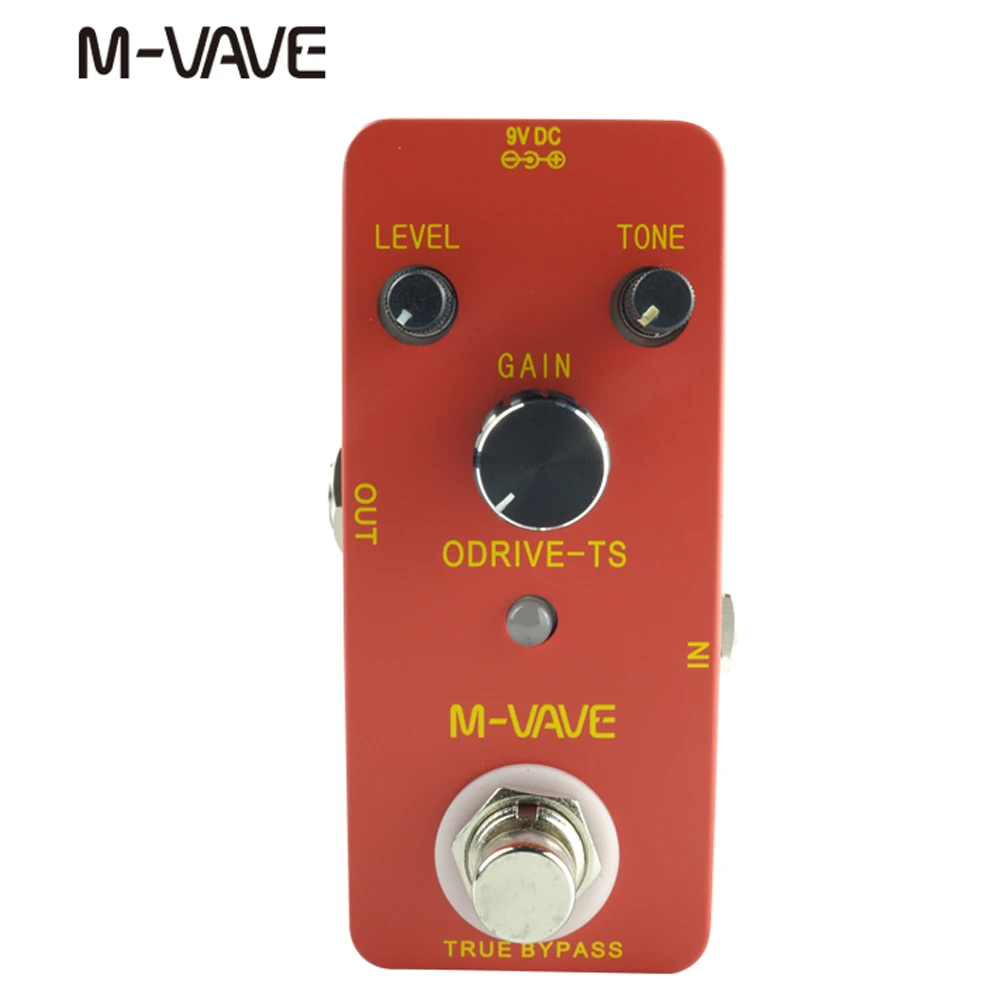 M-VAVE Overdrive TS تأثير الغيتار دواسة الغيتار كتلة واحدة تأثير جهاز صحيح تجاوز الغيتار دواسة أجزاء الغيتار وملحقاتها