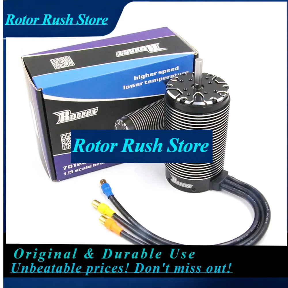 RoRuSSurpass Hobby Rocket 70120 480KV 620KV 680KV 4-pole Waterproof Sensorless Brushless Motor 8mm Shaft For 1:5 1/5 RC Cars Tru
