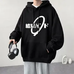 Anime Cos BOCCHI THE ROCK! Hoodie Kessoku Band Logo Couples Hoodies Goto Hitori Ijichi Nijika Cospaly Oversized Long Sleeve Male