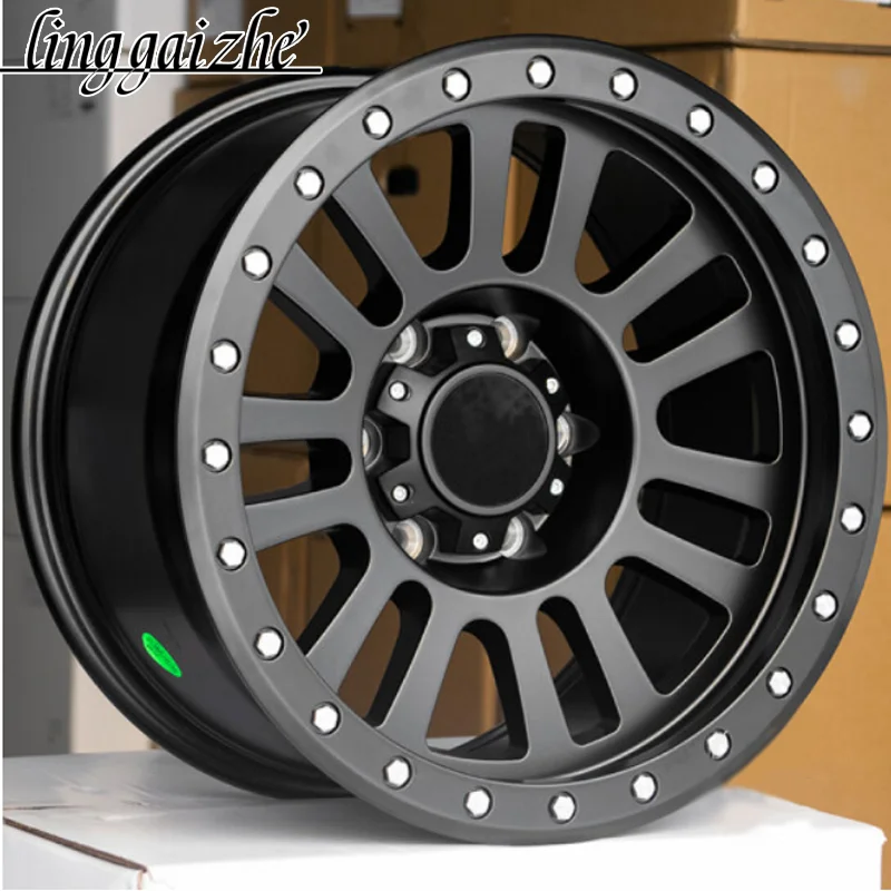 

Matter black Mesh Design 16" 17" Off road alloy Wheels rim 6x139.7 5x150