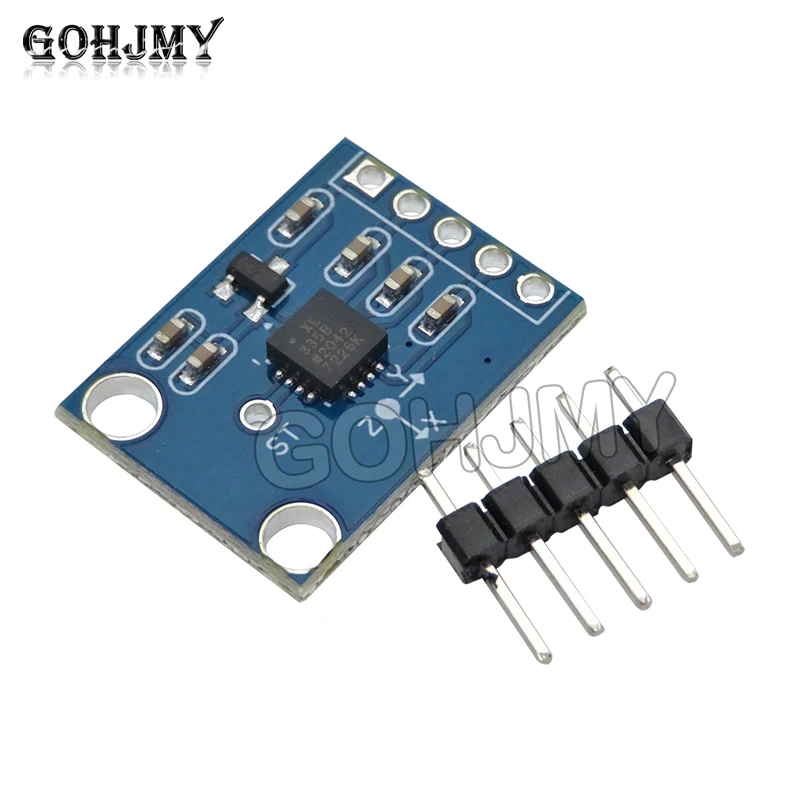 GY-61 ADXL335 Acelerometro Módulo acelerómetro de salida analógica de 3 ejes Transductor angular 3V-5V