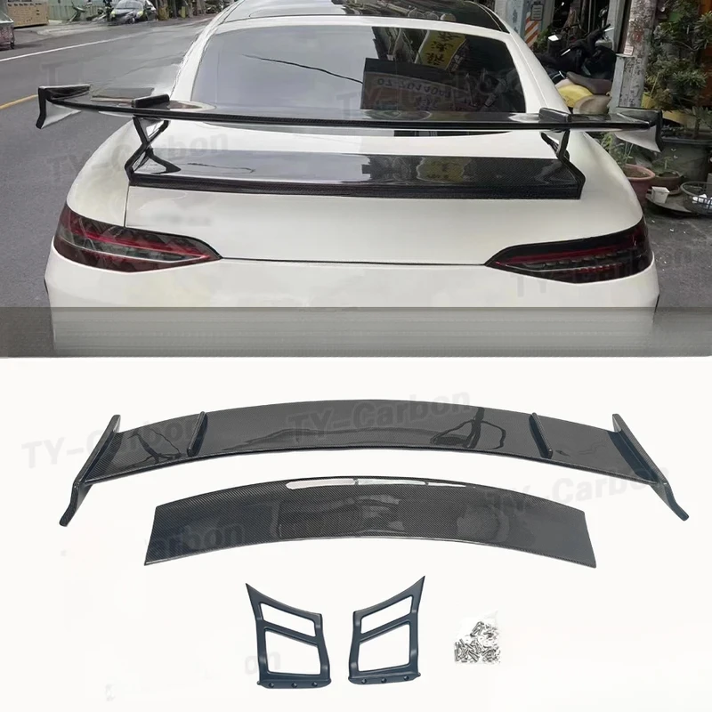 Auto Parts RT900 Style Real Carbon Fiber Racing Rear Spoiler Boot Tail Wing For GT50 GT53 GT43 GT63 X290 2019-2024