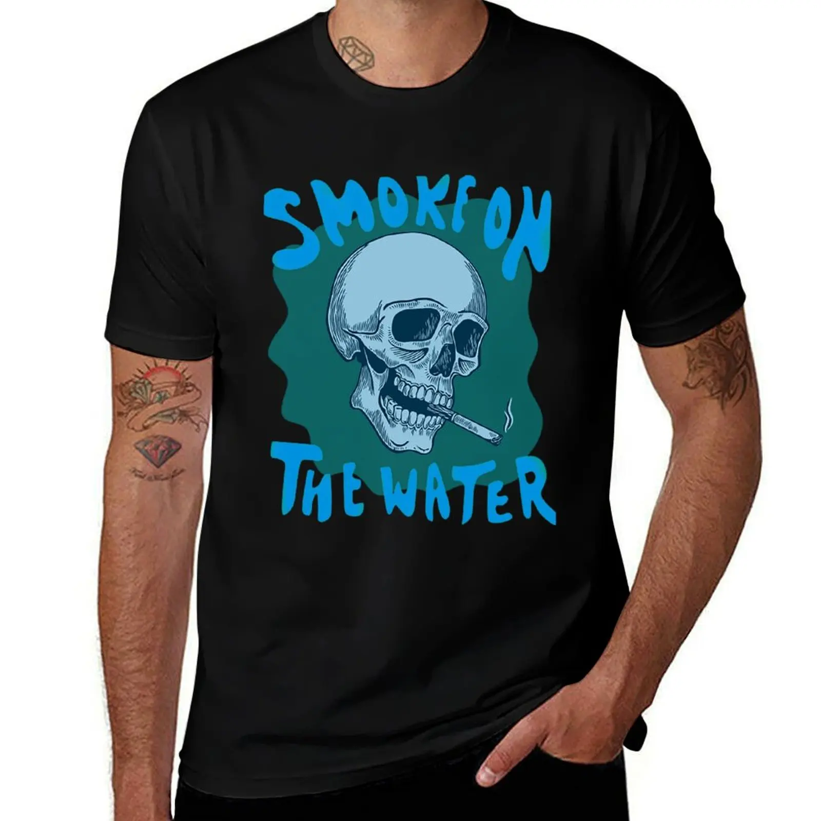 

Smoke on the water T-Shirt sweat cute tops tees plus size men clothing