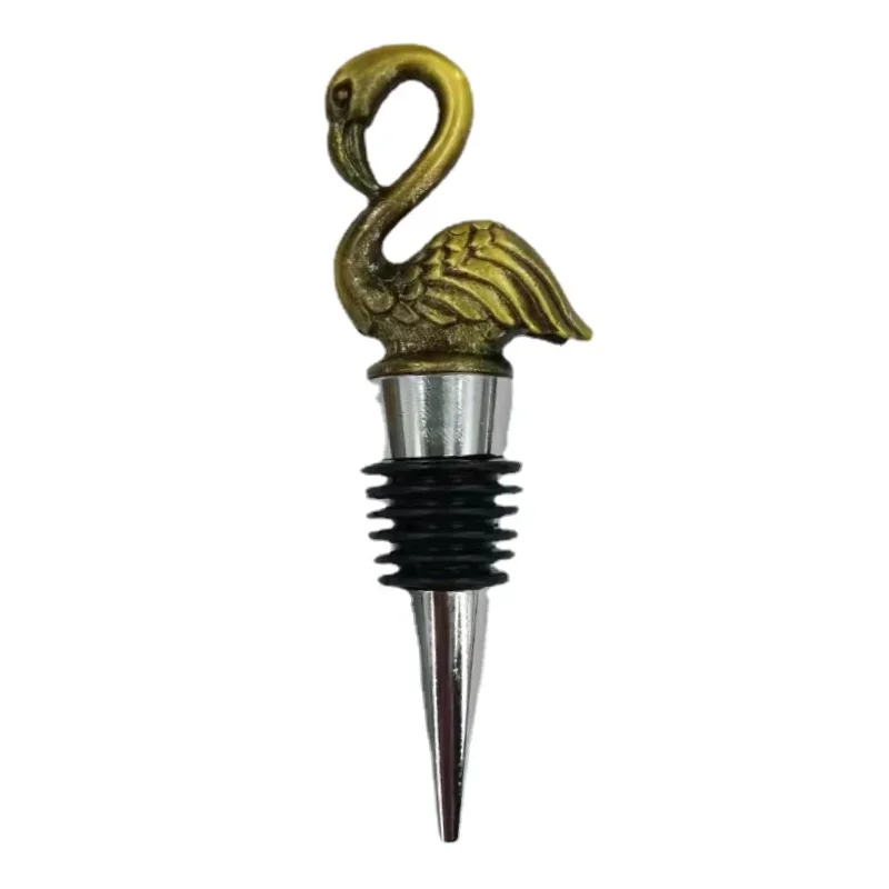 Creative Zinc Alloy Giraffe Flamingo Octopus Mermaid Owl Modeling Cork Art Decoration Bottle Cap Gift Crafts Wine Stopper