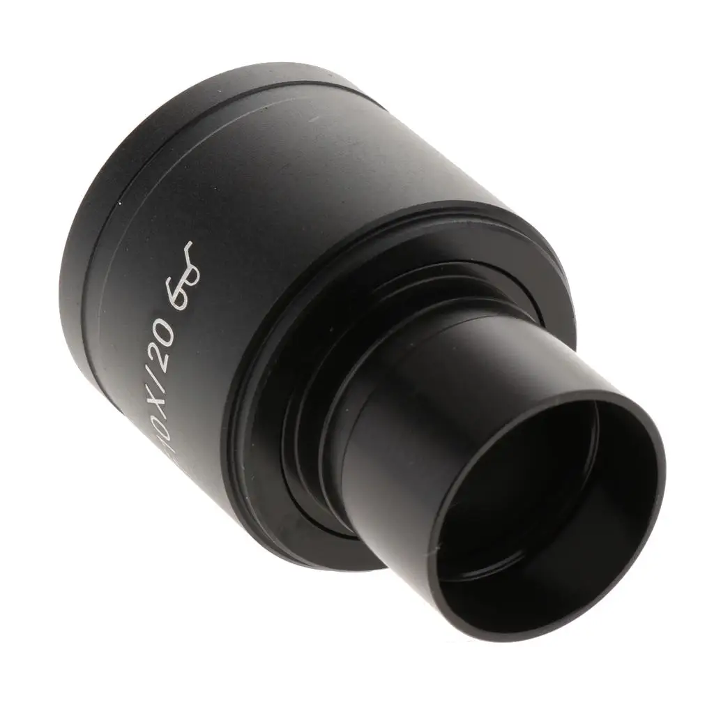 WF10X 20mm Wide Angle Microscope Eyepiece Metal Lens Compatible Eyepiece for Laboratory Biological Microscopes