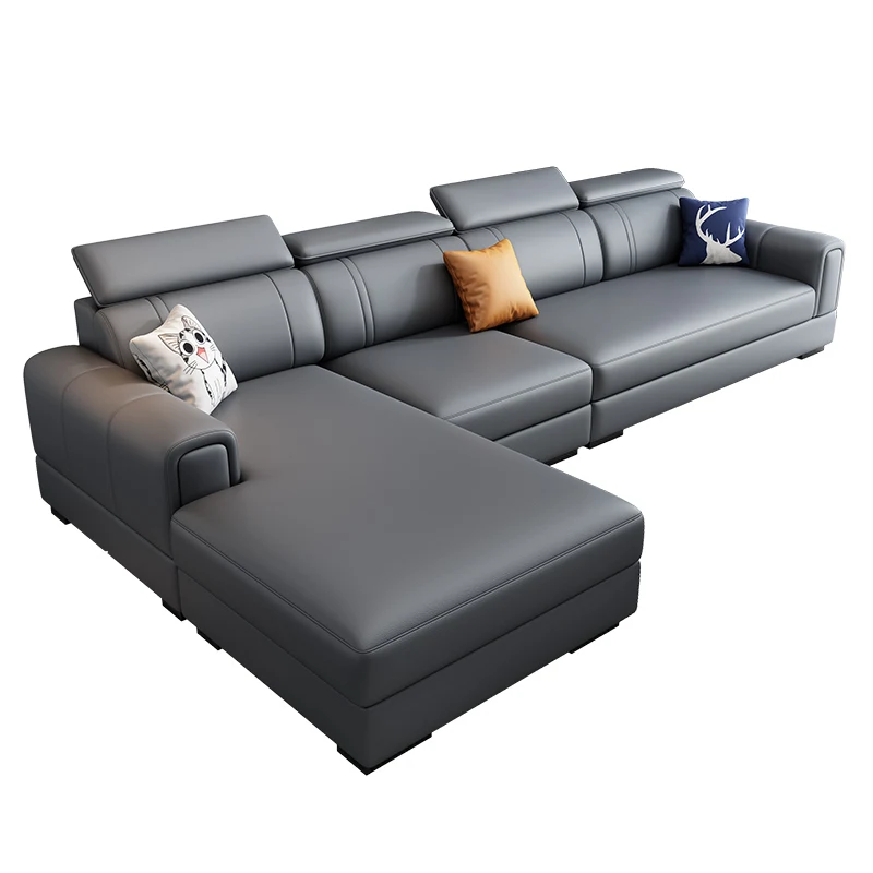 

Simple modern fabric sofa small apartment Nordic technology cloth living room combination furniture