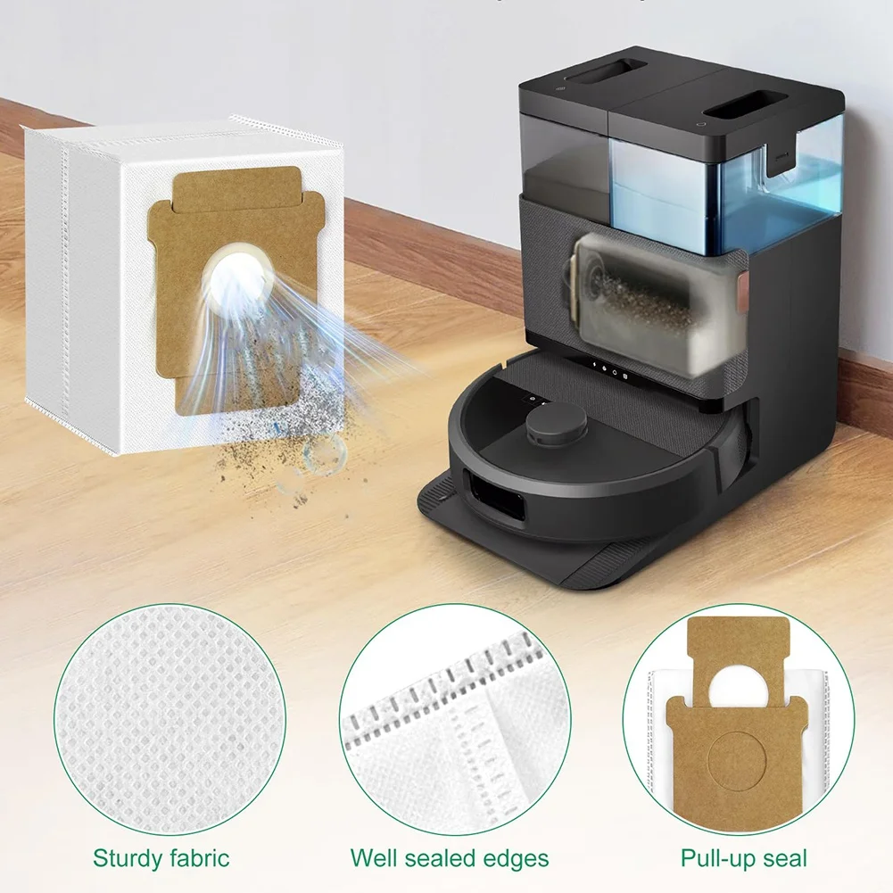 الترويج! لمجموعة استبدال كومبو Irobot Roomba Plus 405/505 - الفرشاة الرئيسية، الفرشاة الجانبية، فلتر Hepa، قماش الممسحة وملحقات كيس الغبار