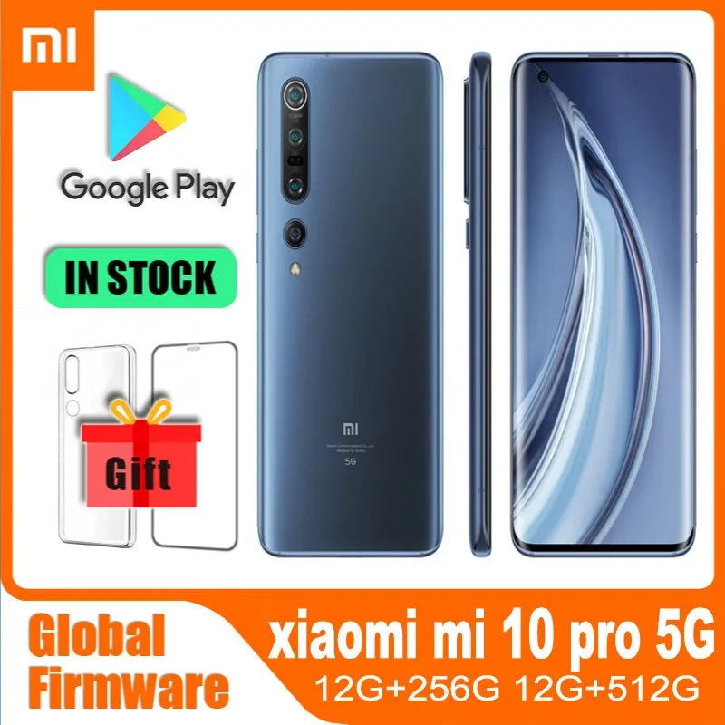 โทรศัพท์มือถือซัมซุง Redmi Xiaomi Xiaomi 10 Pro, 865 Snapdragon 5G Snapdragon 108 MP แบตเตอรี่4500mAh ใช้ได้ทั่วโลก