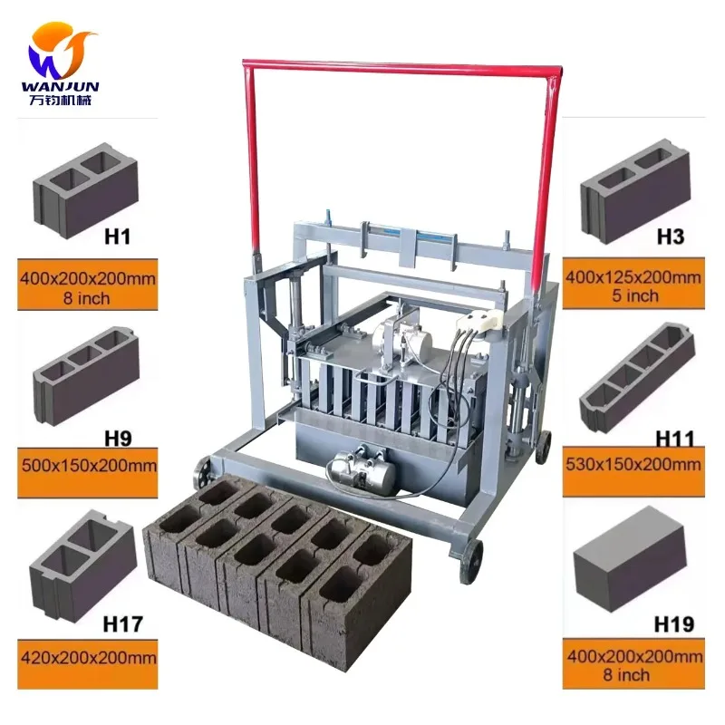 Concrete used by professional small brick making machines