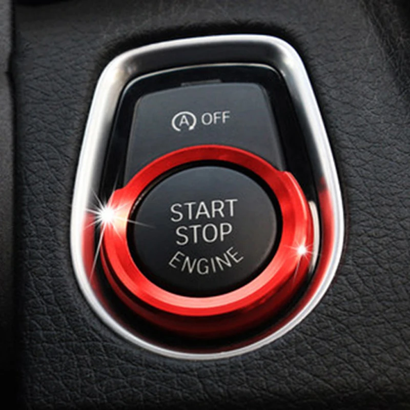Ignition Switch Decoration Ring Cover Car Stickers For BMW Series-1/2/3/4 X1 X2 F48 F20 F21 F30 F32 F33 F34 F36 F45 F46 Interior
