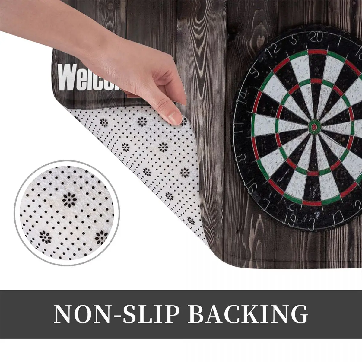 Dardo alvo impressão jogo antiderrapante capacho tapete almofada tapete para cozinha entrada casa sala de estar footpad esteiras