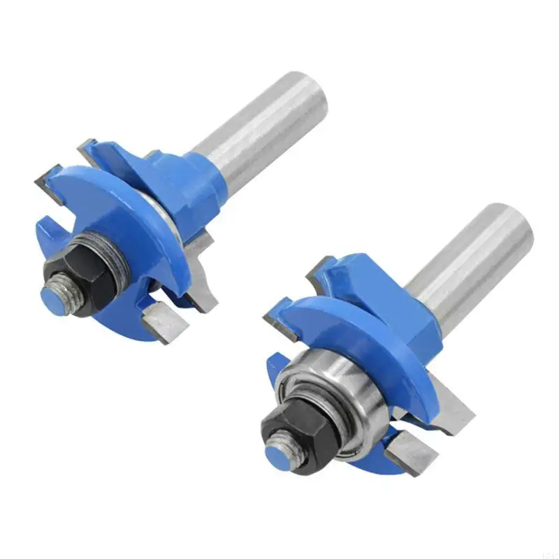 L74C 3 -stcs/set tonggroef router bits appartementbord kast deur houtwerk