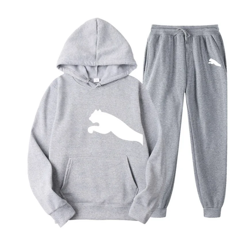 Boys and Girls 2025 New Sportswear Men's and Women's 2-Piece Hooded Sweatshirt+Sweatpants Set Hooded Sweatshirt Jogging