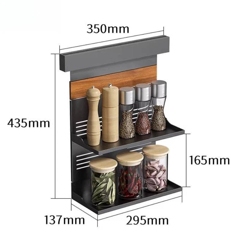 Kitchen, non-punching seasoning rack, modular, can be freely combined c