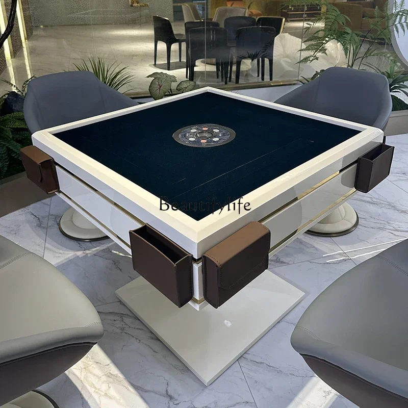 54 Electric mahjong machine Fully automatic high-end household silent mahjong dining table dual-purpose