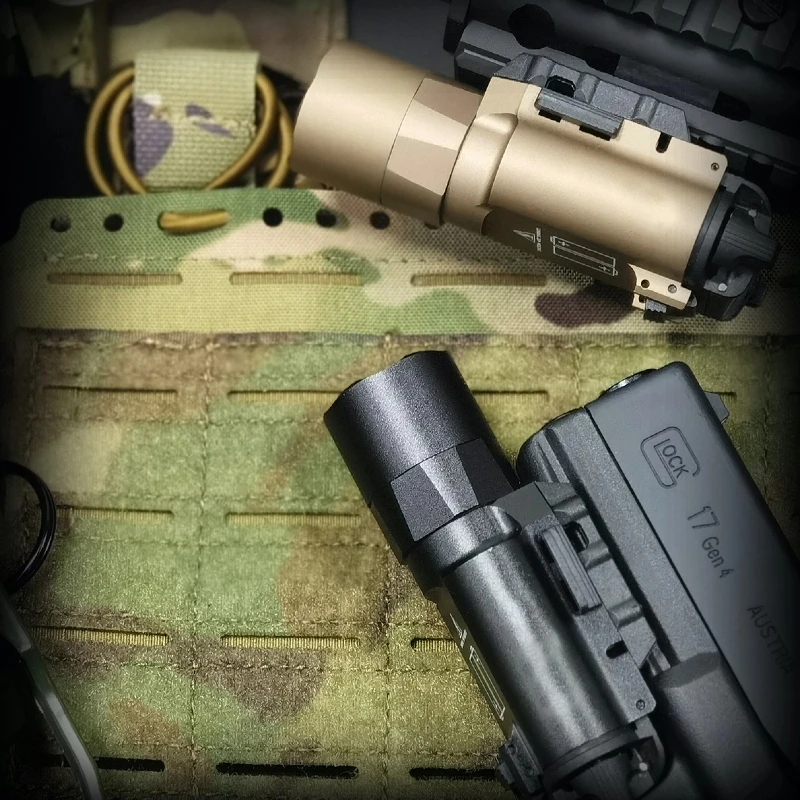 Tactical Weapon X300 X300U Ultra Metal Pistol Gun Strobe LED Light Fit 20mm Rail Airsoft Weapon Hunting Flashlight