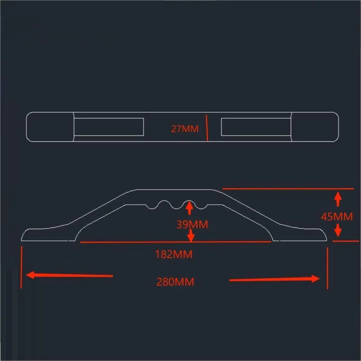 Plastic RV Exterior Grab Handle Sturdy Entry Door Assist Bar Safety Replacement for Camper Trailer Motorhome Bathroom