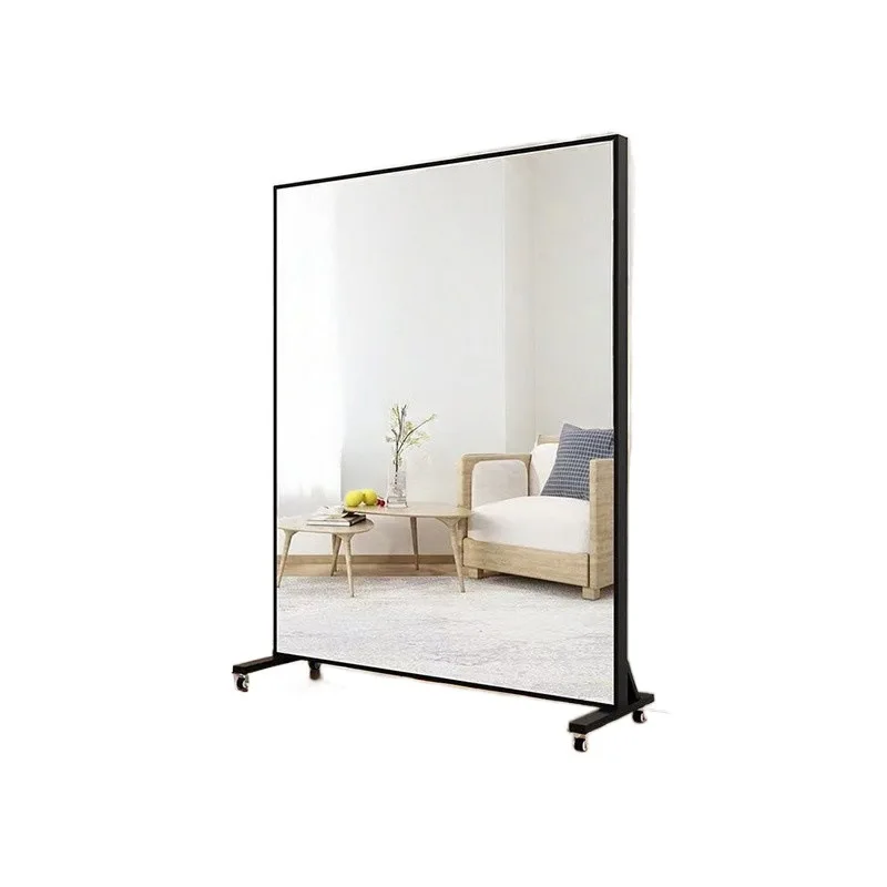 

Mobile dance mirror, live broadcast, home, full body floor mirror, with wheels, yoga, fitness, rehearsal room