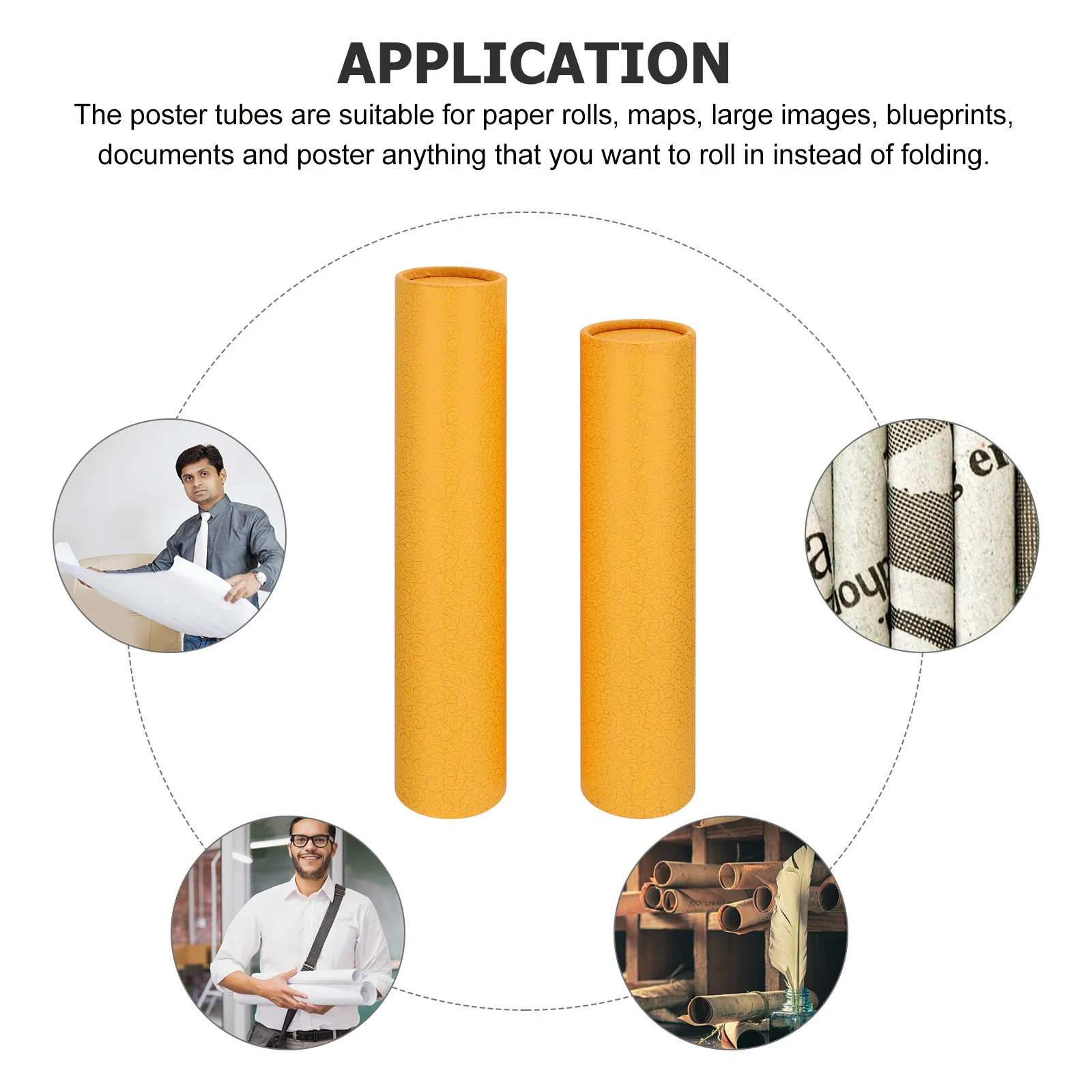 Calligraphy Scroll Expandable Poster Storage Tube Waterproof Art Print Mailing Container Drawing Drafting Tube Cardboard Storage