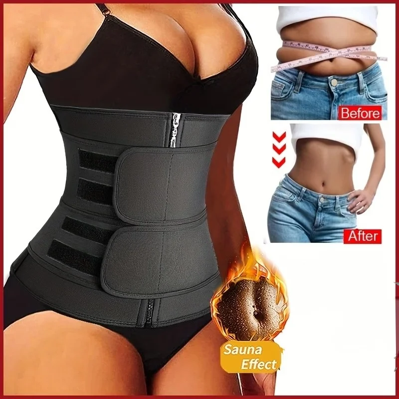 Women Shaping Casual Sports Postpartum Fitness Double Belt Adjustable Triple Hook Waist Trainer Belt for Cross Border