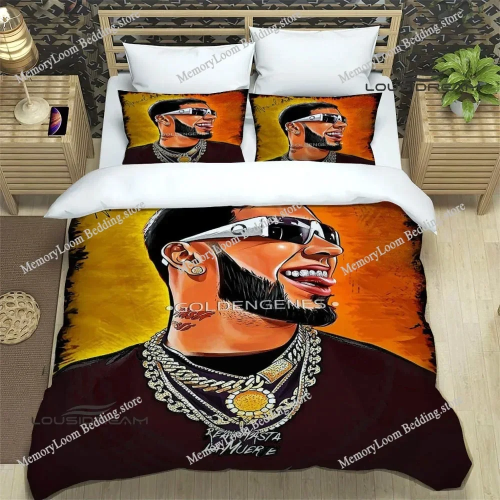 Rapper Anuel AA Printed Bedding Sets Exquisite Bed Supplies Set Duvet Cover Bed Comforter Set Bedding Set Luxury Birthday Gift