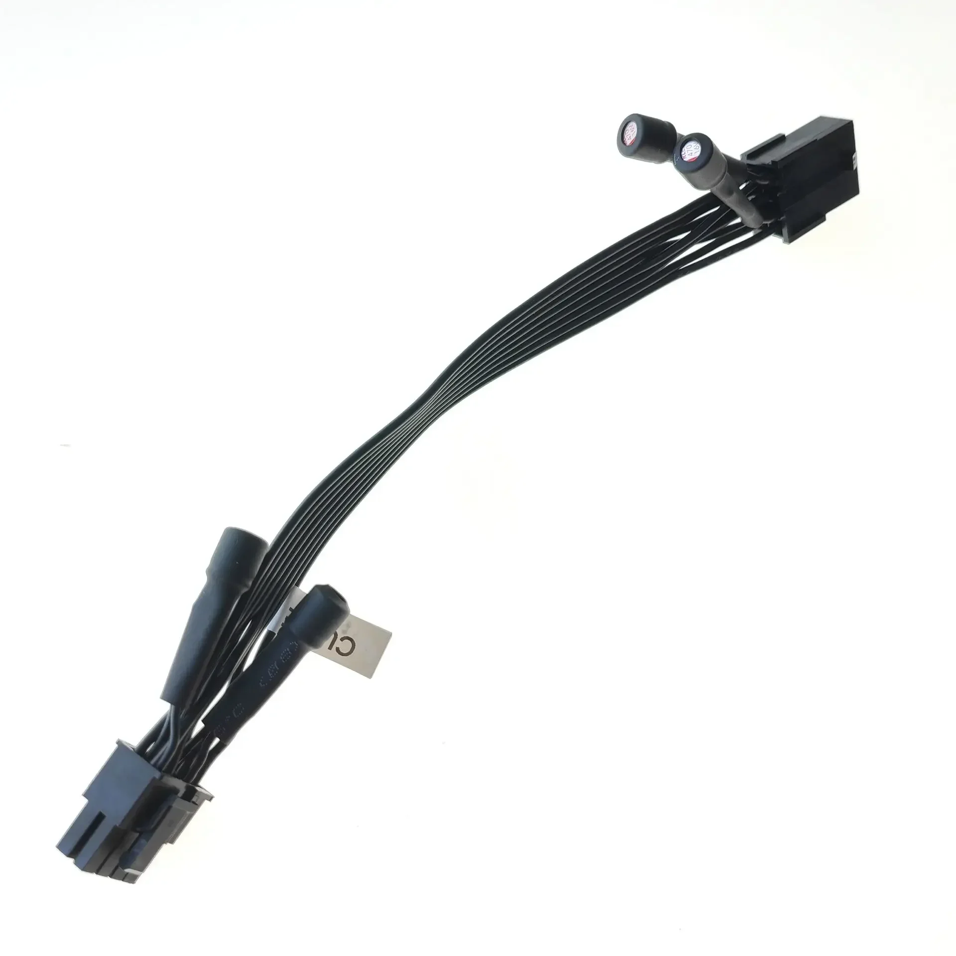 컴퓨터 PCI-E GPU 8 핀 6 + 2 6 핀 전원 연장 케이블 4 커패시터 필터 포함, 그래픽 카드 감소 Squeal 20CM