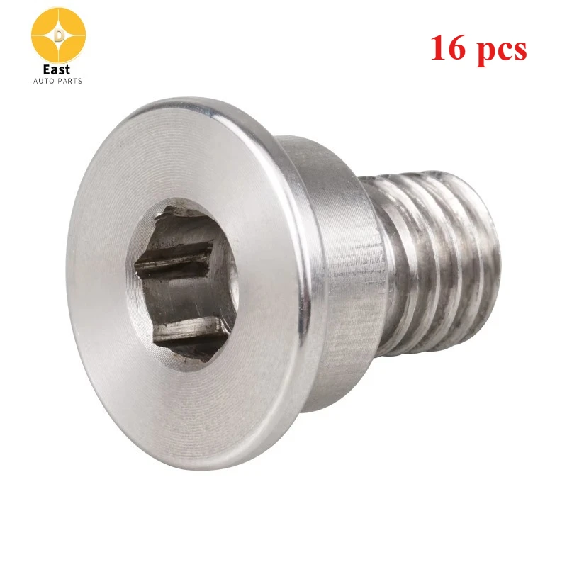 16Pcs 34211161806 34111157343 Stainless Brake Rotor Set Screw Replace for BMW E36 E46 E90 F30 F10 F20 E87 G20 G30 Mini F56 R60