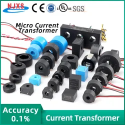 Micro Precision Current Transformer High Quality Lead Wire Pin Type CT AC 5A 10A 20A 30A 50A 100A 150A Kinds of Sensors NJXSE