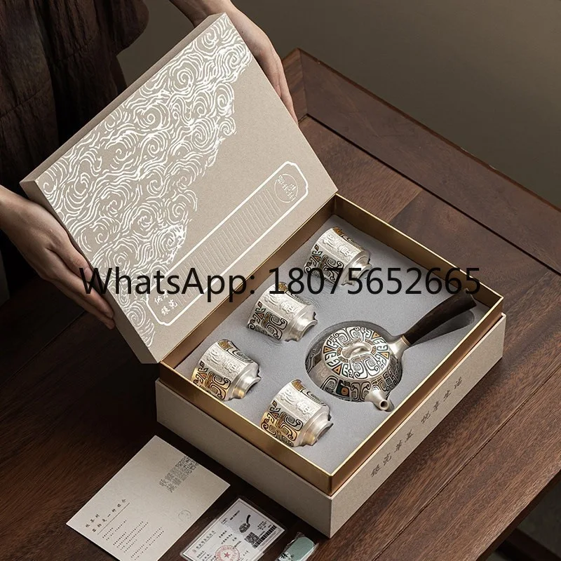 Forbidden City merchandise Liu Yin, a pot of 4 cups of kung fu tea set, housewarming gift, wedding souvenir