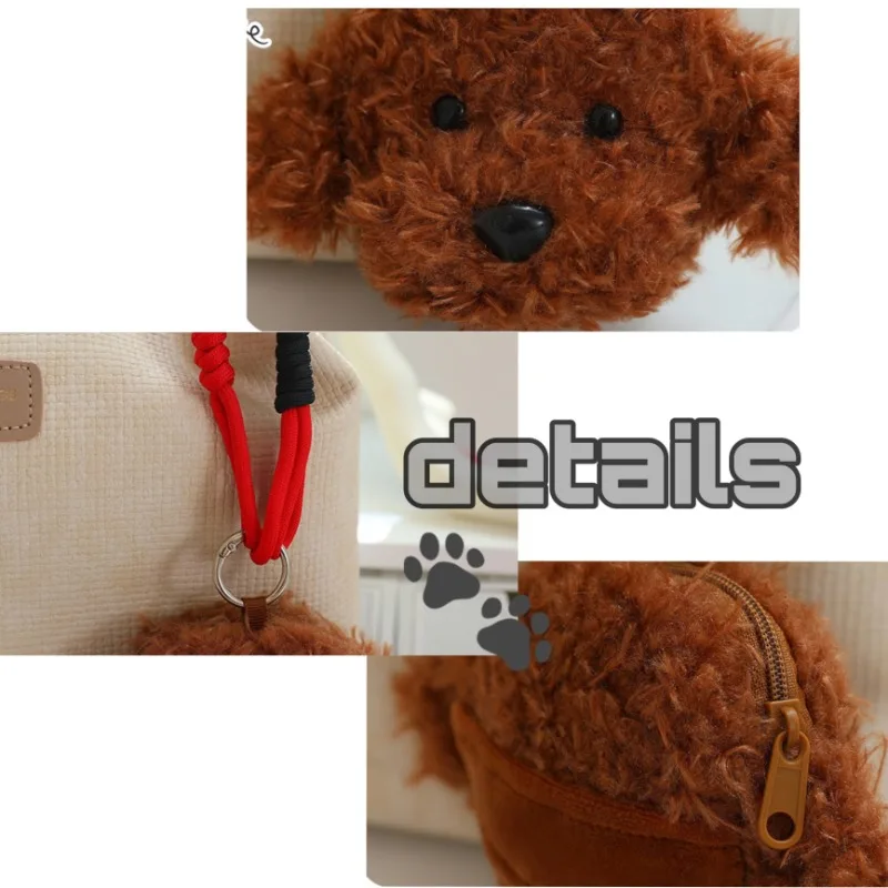 10 cm Welpen Münze Tasche Schöne Cartoon Hund Kleine Plüsch Geldbörse Anhänger Schlüsselbund Weihnachten Geburtstag Kinder Freund Paar Geschenk