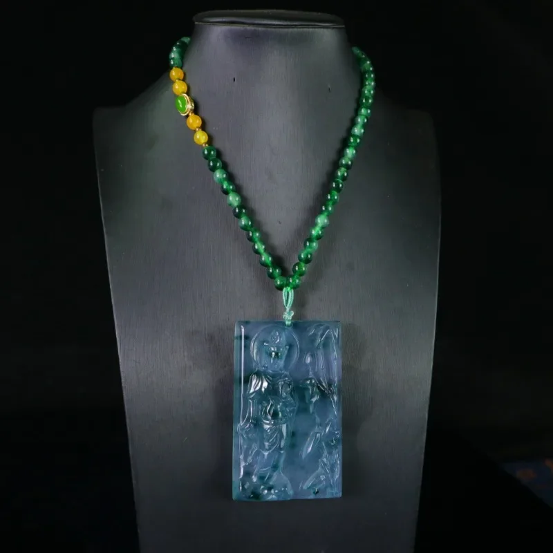 

New Natural Quartzite Jade Guanyin Brand Pendant, Same for Men and Women