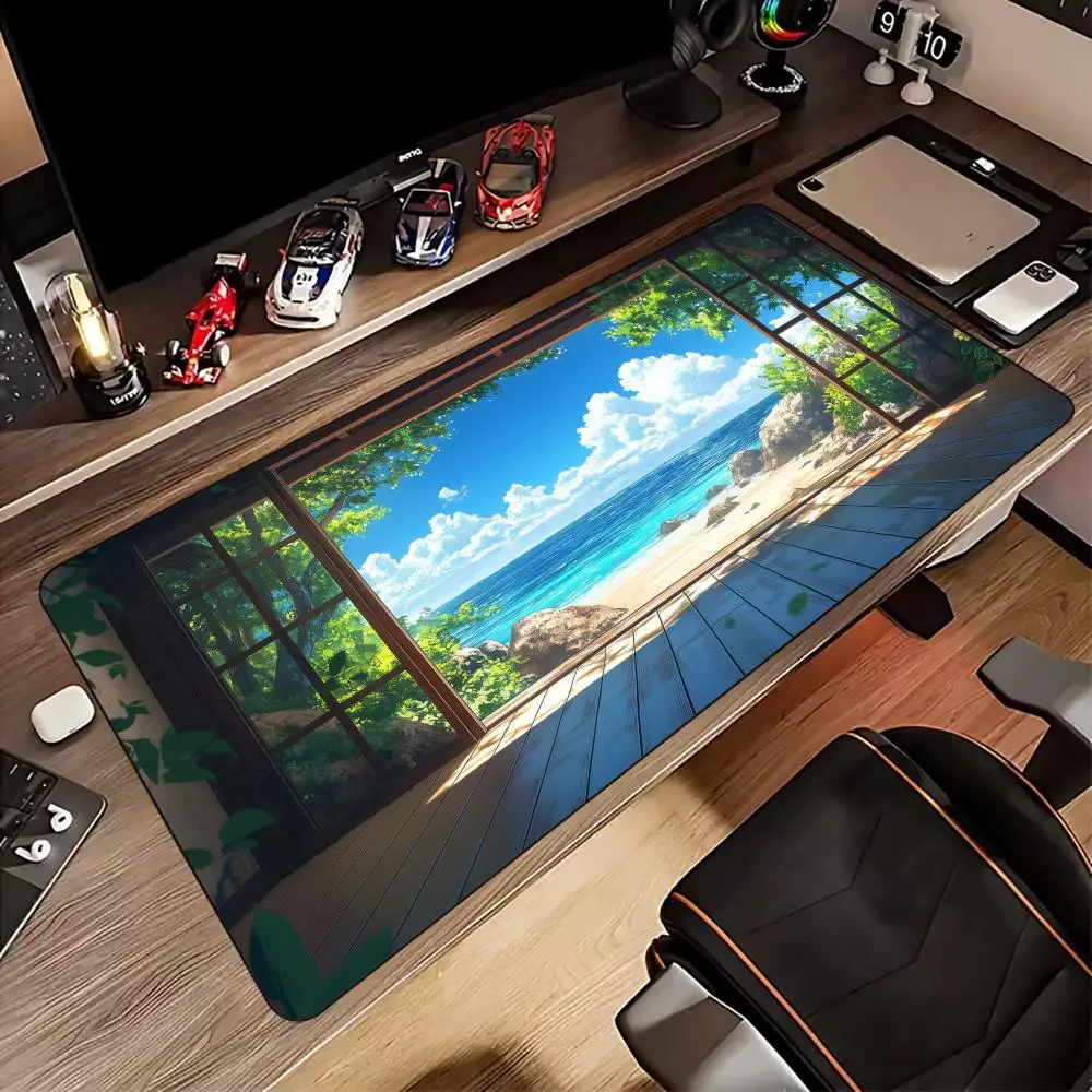 

Interior scene design Mouse Pad Desk Mat with Stitched Edges non-Slip rubber base gamer pc accessories Gaming mat Extended pad