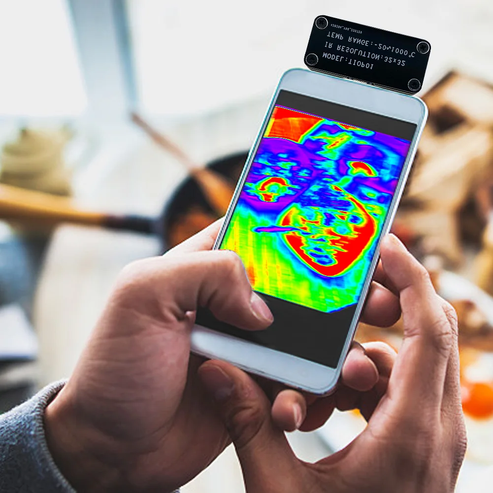 Mini cámara térmica profesional, Sensor de temperatura de teléfono externo, resolución de 32x32, múltiples modos de Color para teléfono móvil Android