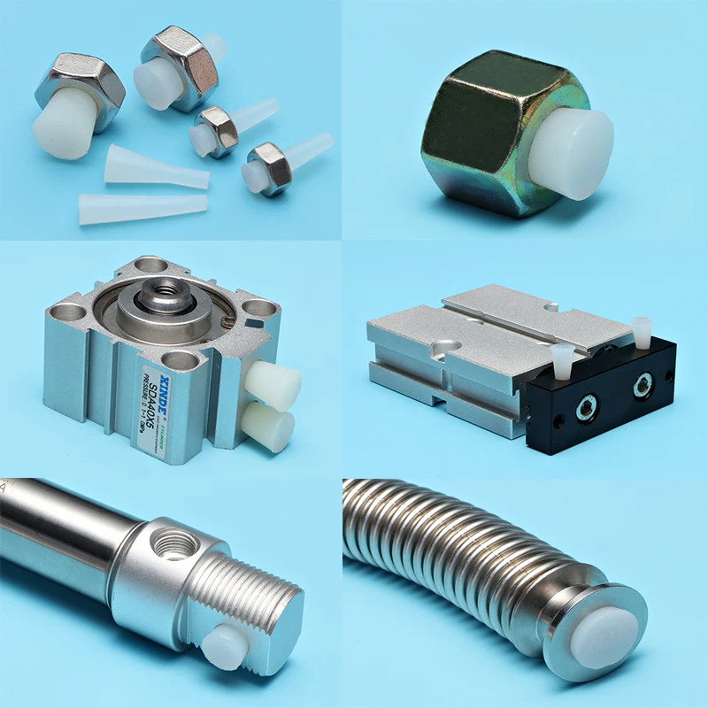 Silicone Conical Thermostability Powder Injection Plug Rubber Paint Masking Low Temperature Resistance Pipe Close Electroplated