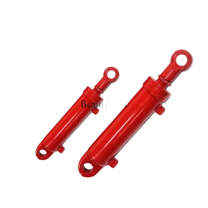 

2 Hydraulic cylinder 5 tons, binaural ring HSG63/35 bore oil top lift forklift construction machinery two-way cylinder