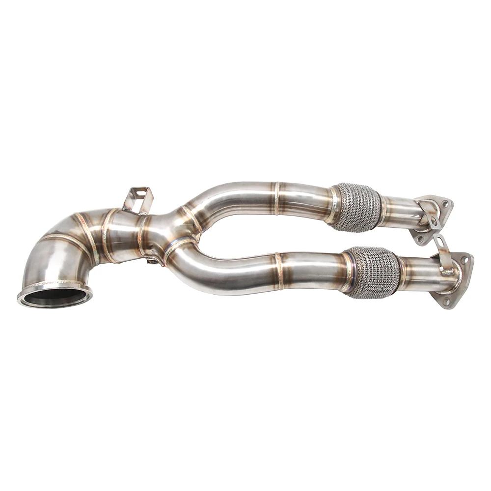 

2015+ 8V RS3 и 8S TTRS 2.5T EVO 304 гоночная водосточная труба из нержавеющей стали 3,5 дюйма новое состояние двигателя автомобиля