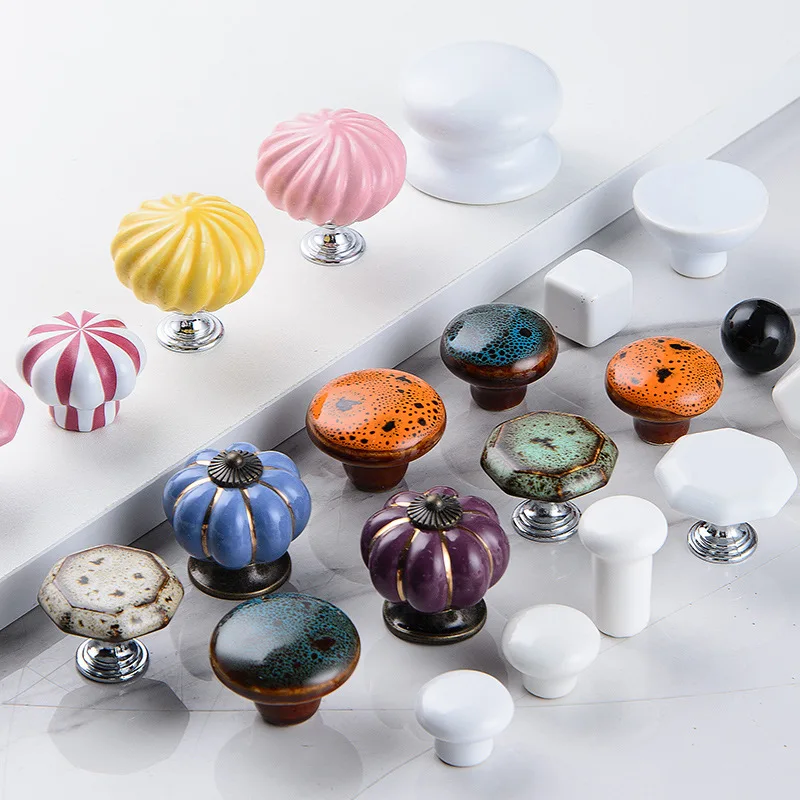 

Ceramic Handle Children Room Handle Simple Cabinet Drawer Foreign Trade Door Handle Love Cloud Handle Set Furniture Accessories