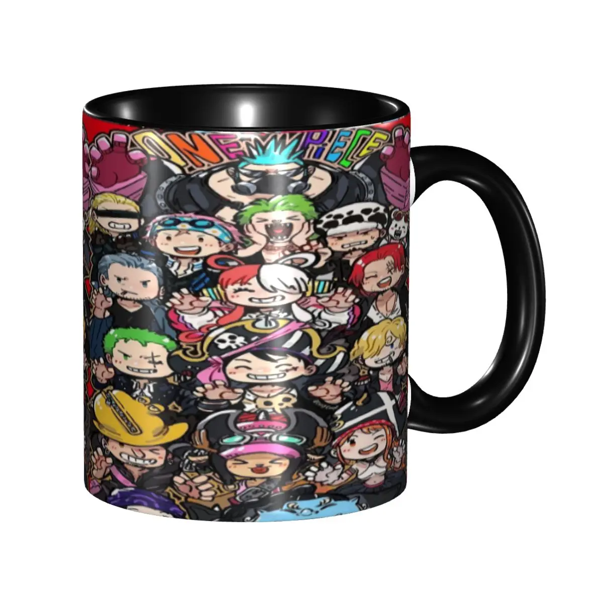 

Cute Luffy Zoro Tony Chopper Anime Coffee Cup Merch Home Mug