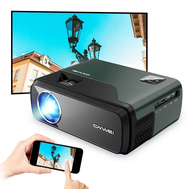 2026 1080p Native Full Hd Projectors Wifi Mini Portable Movie Led Beamer Lcd Video Projector Android With Projection Screen